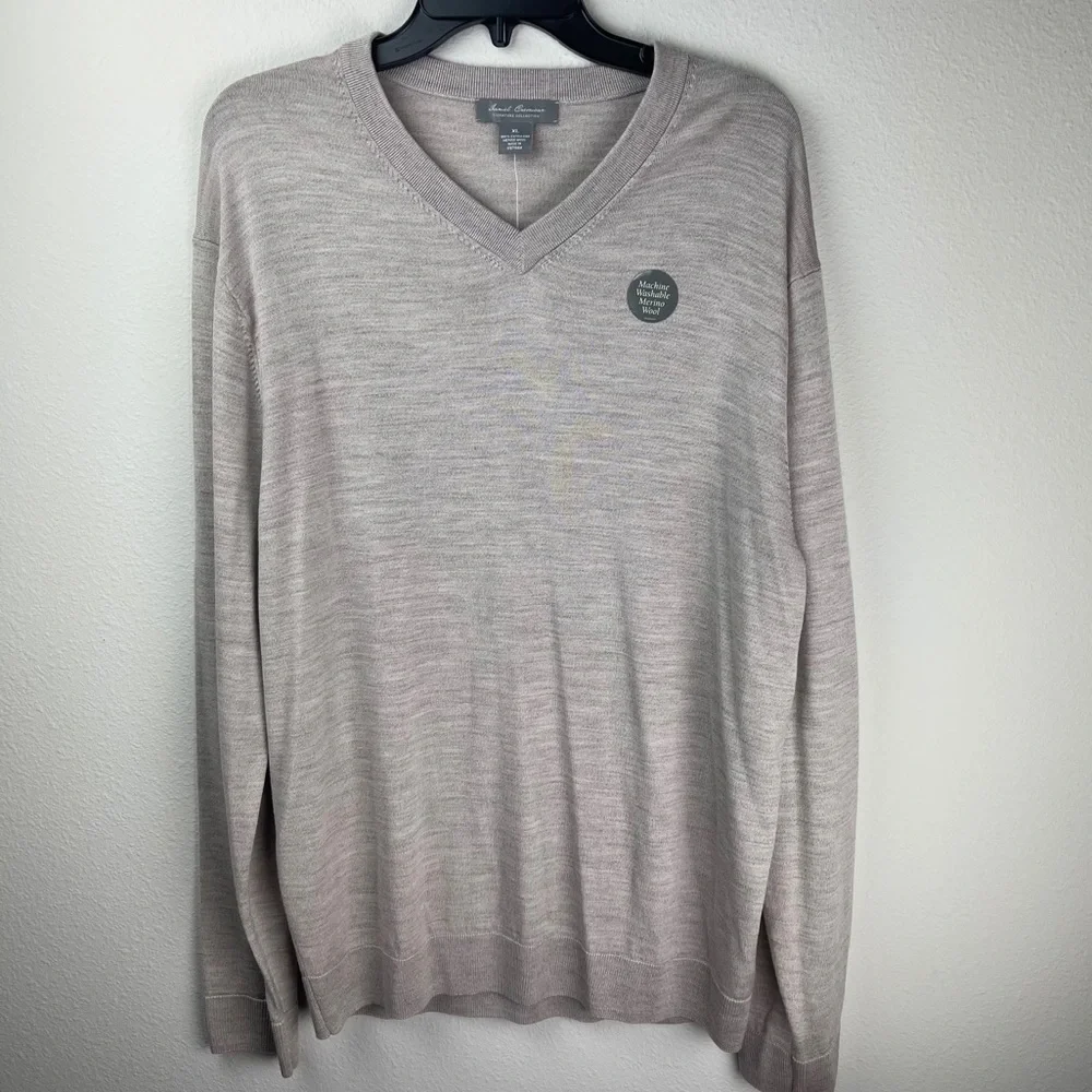✅ NWT Daniel Cremieux Signature V-Neck wool sweater XL